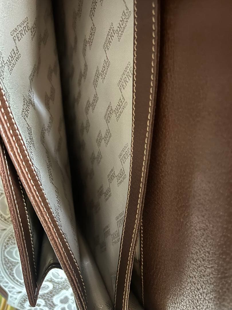 訳アリ！　GIANFRANCO FERRE ブラウン メンズバッグ