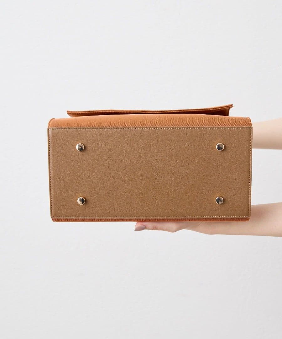 【ear PAPILLONNER】きれいめ撥水トートバッグS　オレンジ