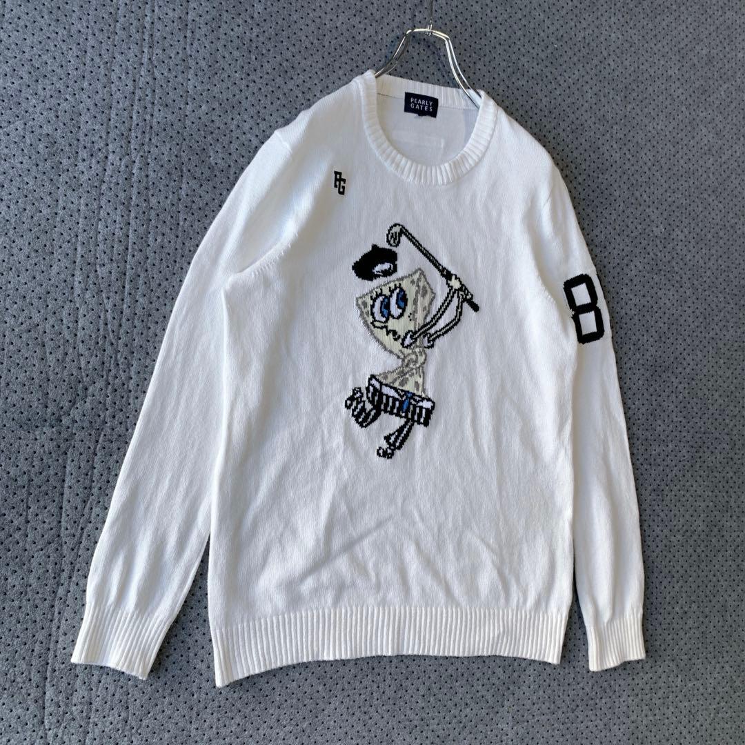 良品 パーリーゲイツ スポンジボブ コラボ ニット セーター ゴルフウェア 限定