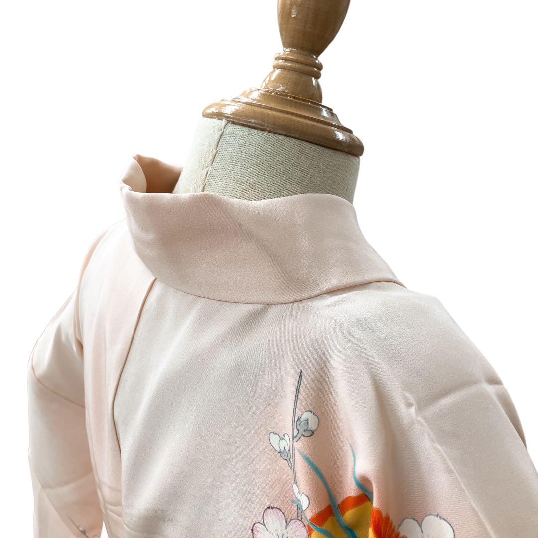 ◎mk-919　七五三　振袖　着物　女の子　御祝い着　金駒刺繍　10-23