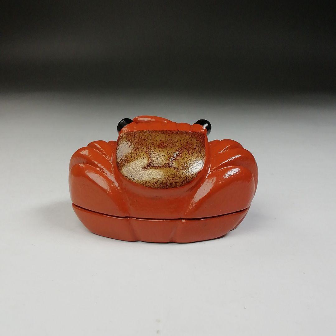Ｔ９３６　香合　『蟹　香合』『山崖宗陽 作』漆塗蒔絵　共箱　茶道具