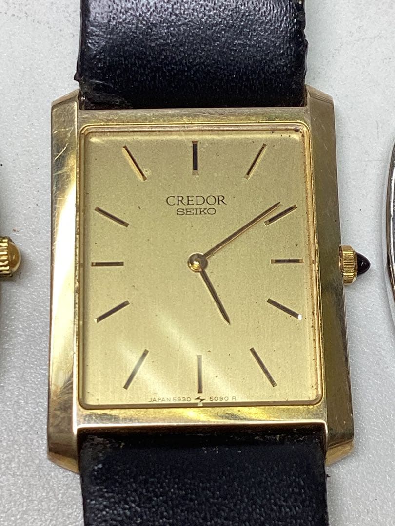 G*i様 ジャンク　LONGINES、SEIKO クォーツ 時計 金色 スクエア