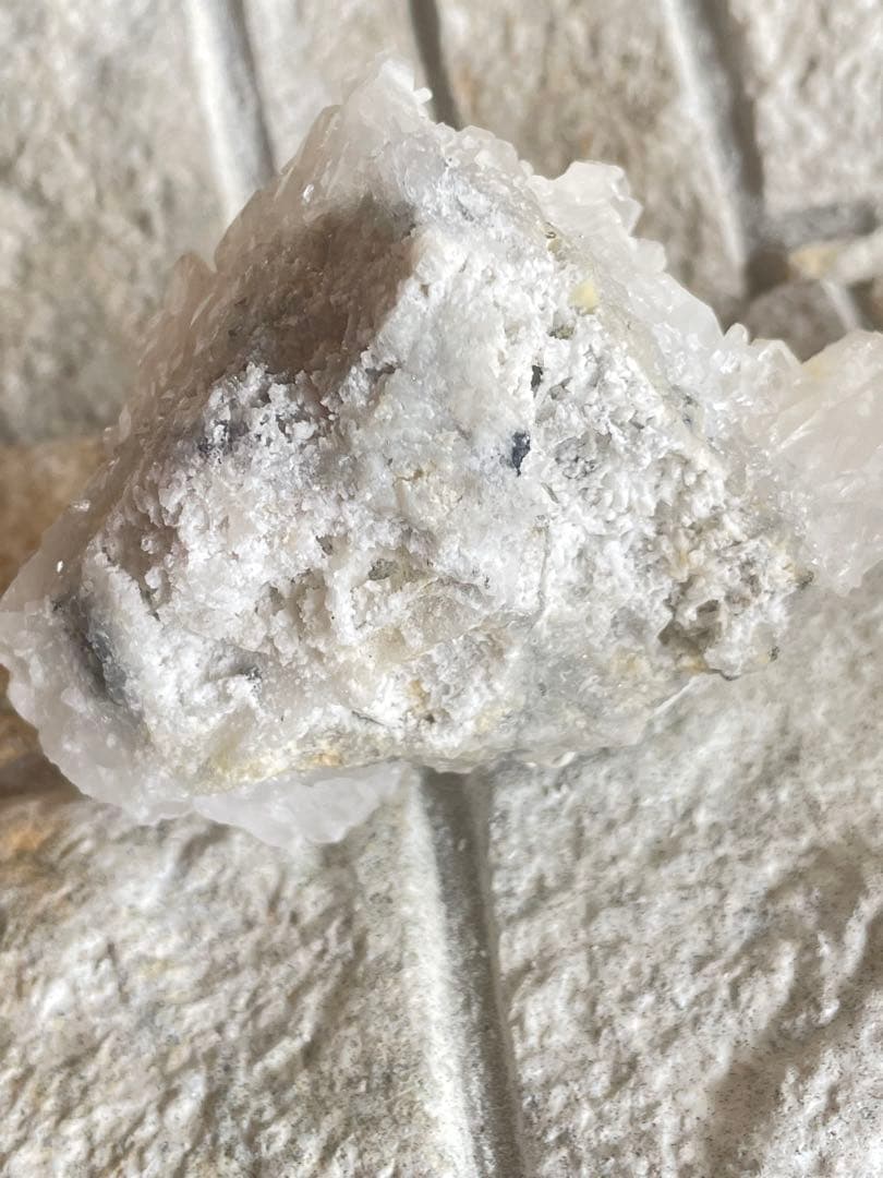 天然石ヒマラヤ水晶　クラスター ホワイトムーンストーンハート ホワイトセット