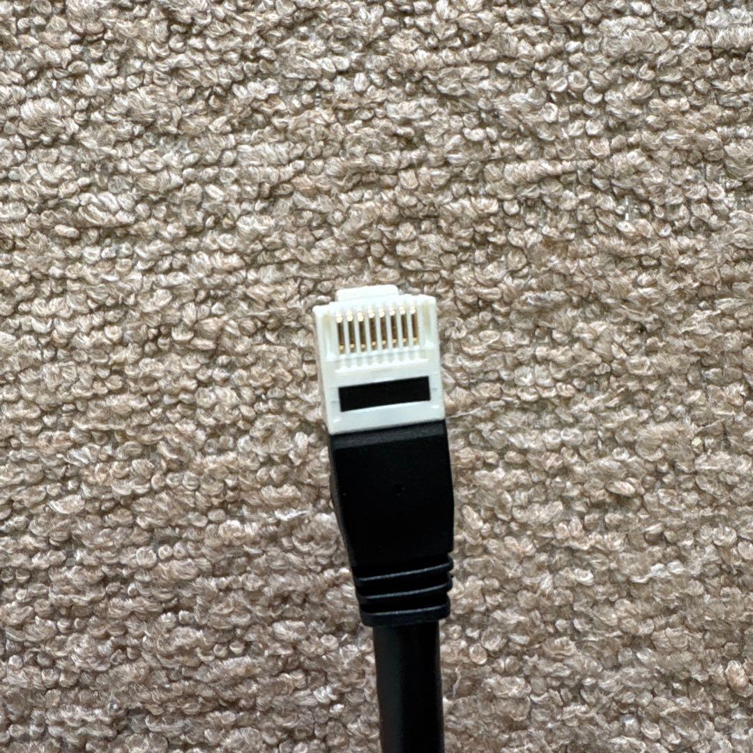 LANケーブル RJ45 コネクタ 黒