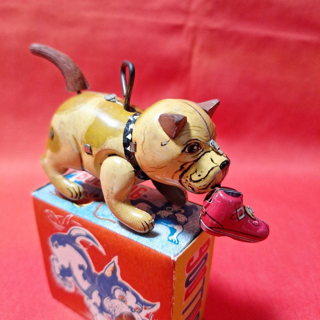 昭和20年代　日本製　ブルドッグ　ブリキオモチャ