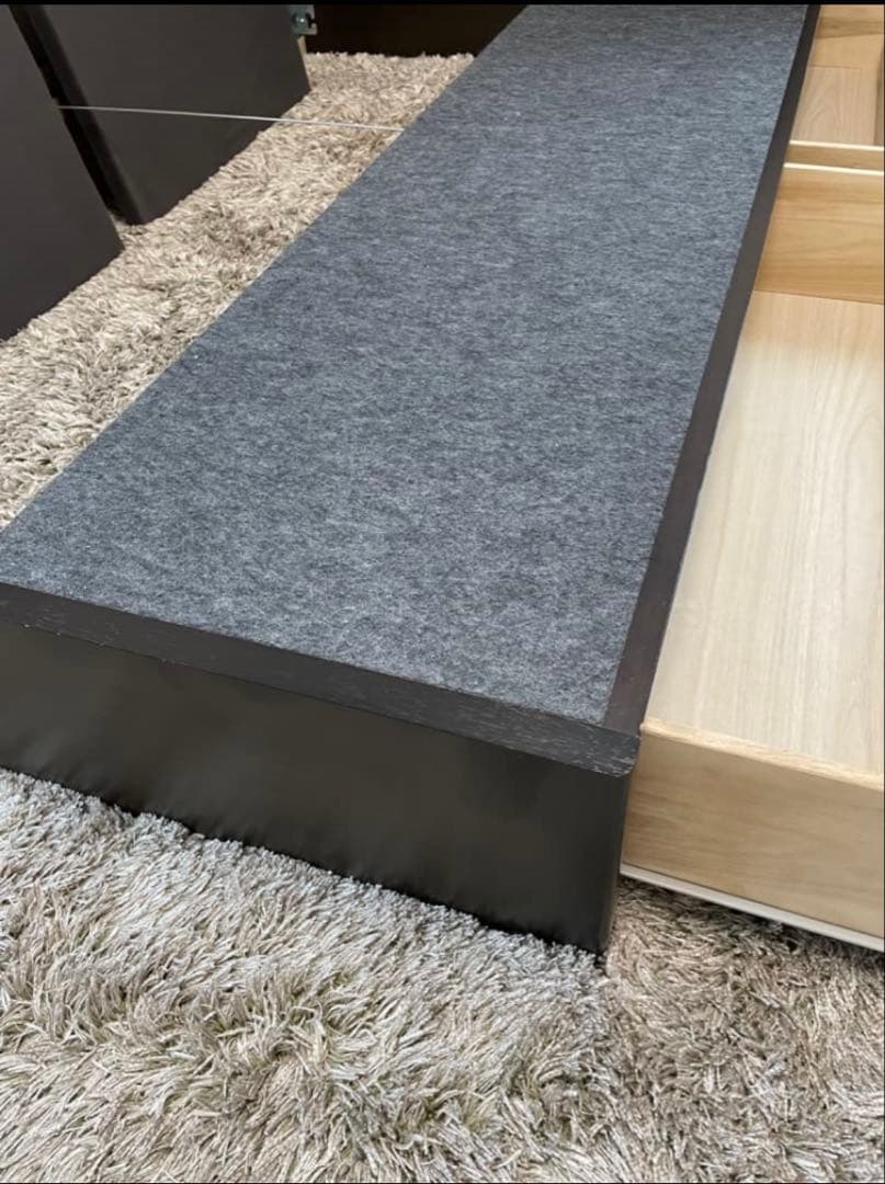 Simmons シモンズ セミダブルベッドフレーム ダークブラウン定価12万円程