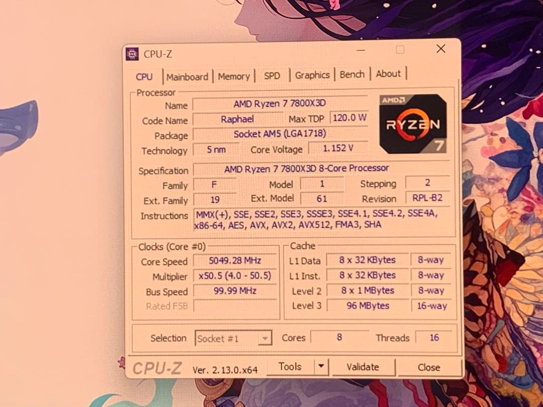 AMD Ryzen 7 7800X3D CPU バルク品