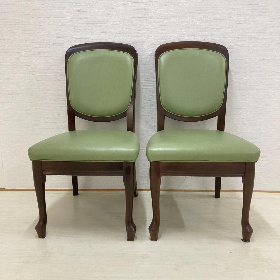 【マルニ】ダイニングチェア　猫脚　２脚セット