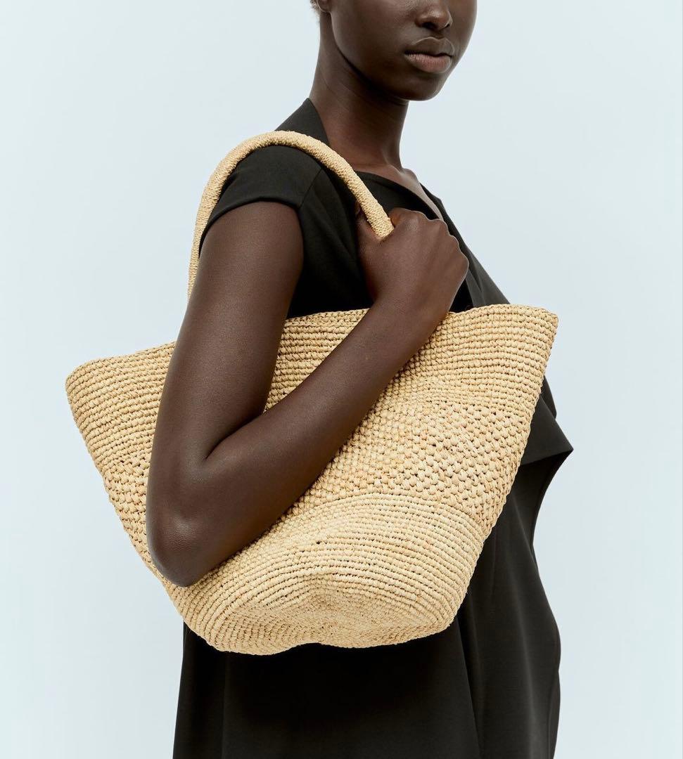 【値下げ】THE ROW カゴバッグ Emilie ラフィアバッグ　美品