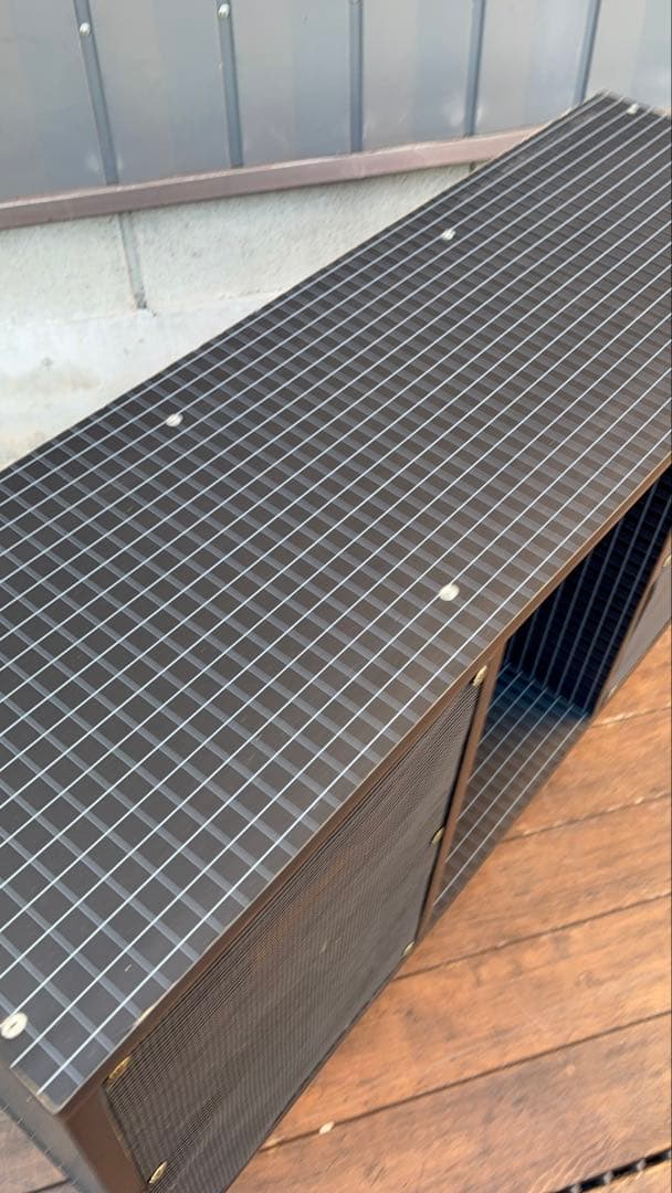 昭和レトロ カラーボックス改 自作大型スピーカー センターボックス付 ビンテージ