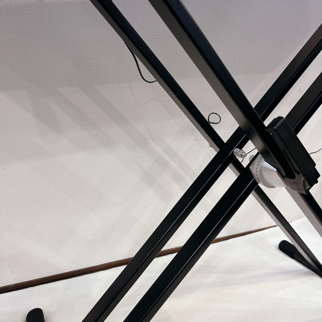 電子ピアノ KORG 88鍵 黒 スタンド付き 黒折りたたみ SP-170S