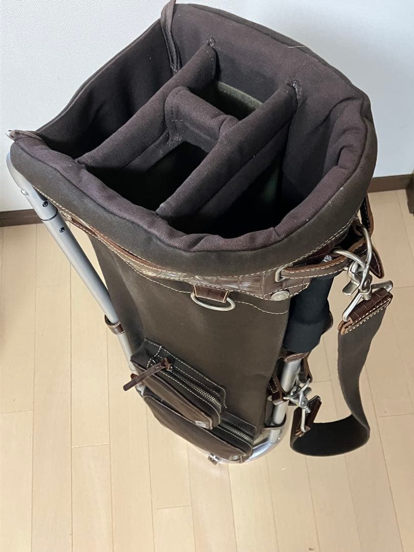 【ほぼ未使用•廃盤品】木の庄帆布　フレームウォーカー　キャディバッグ