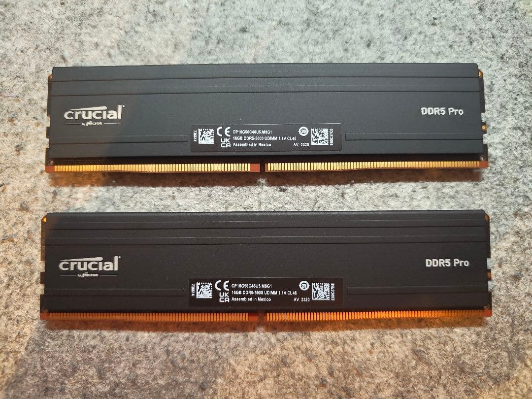 Crucial DDR5 Pro メモリー 32GB (16GB×2枚)