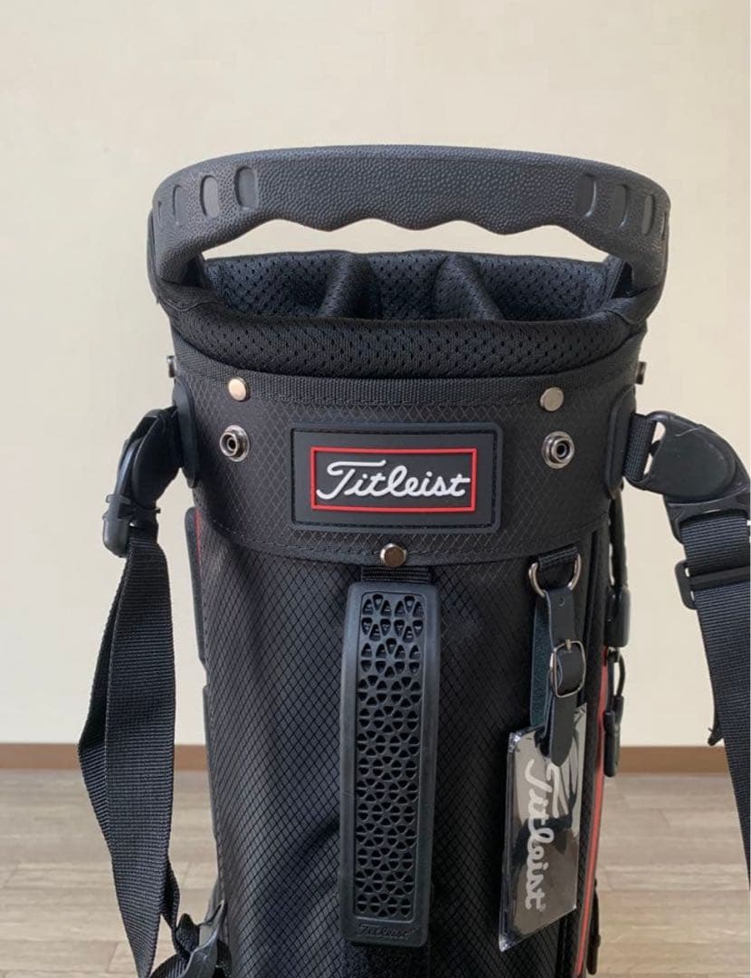 タイトリストPlayers 4 スタンドバッグ　ブラック&レッド　14分割式