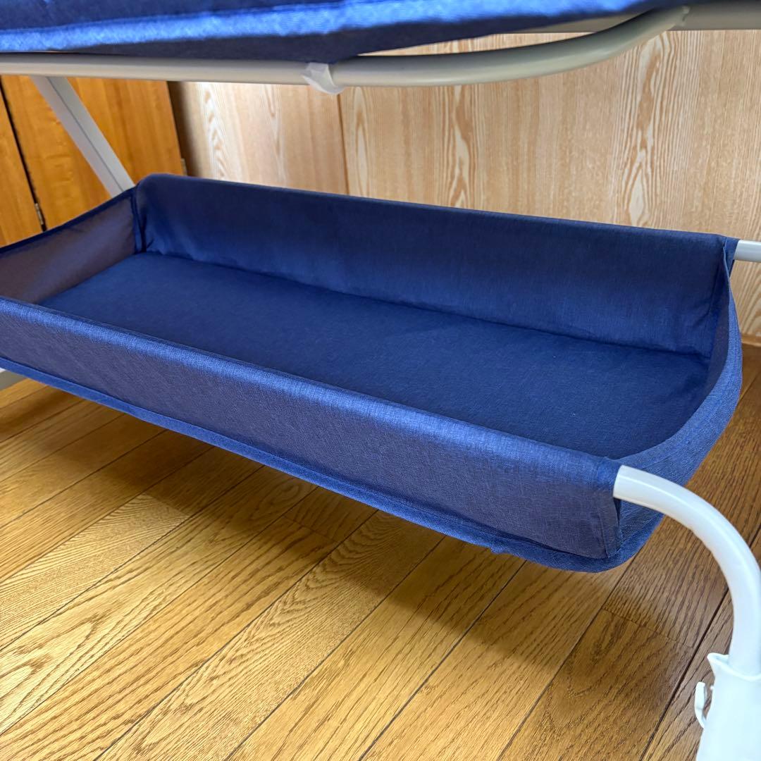 ベビーベッド 添い寝 高さ6段階 蚊帳 キャスタ 収納・持運びバッグ付 簡単組立