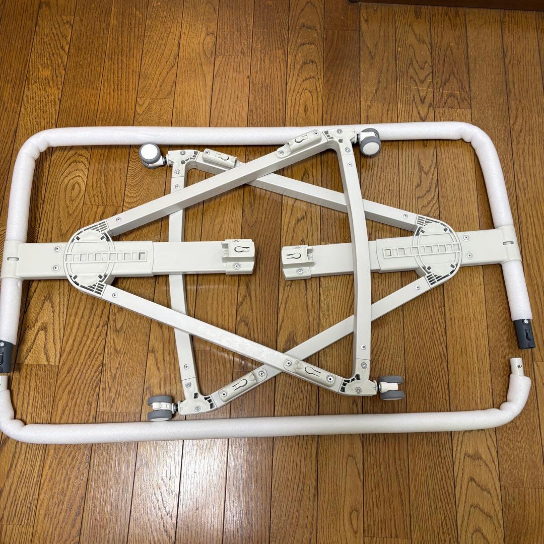 ベビーベッド 添い寝 高さ6段階 蚊帳 キャスタ 収納・持運びバッグ付 簡単組立