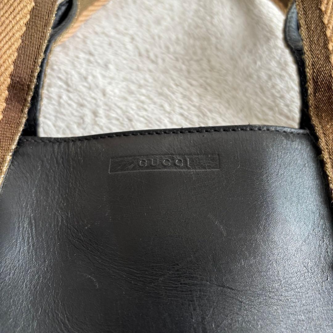 GUCCI グッチ レザー ビジネスバッグ ブラック 本革 黒 鞄 メンズ