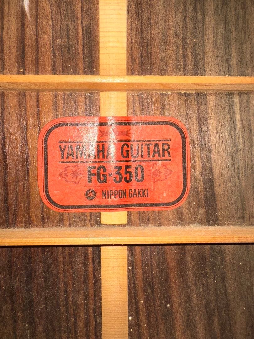 【希少モデル】 YAMAHA FG-350　赤ラベルビンテージ 清掃済