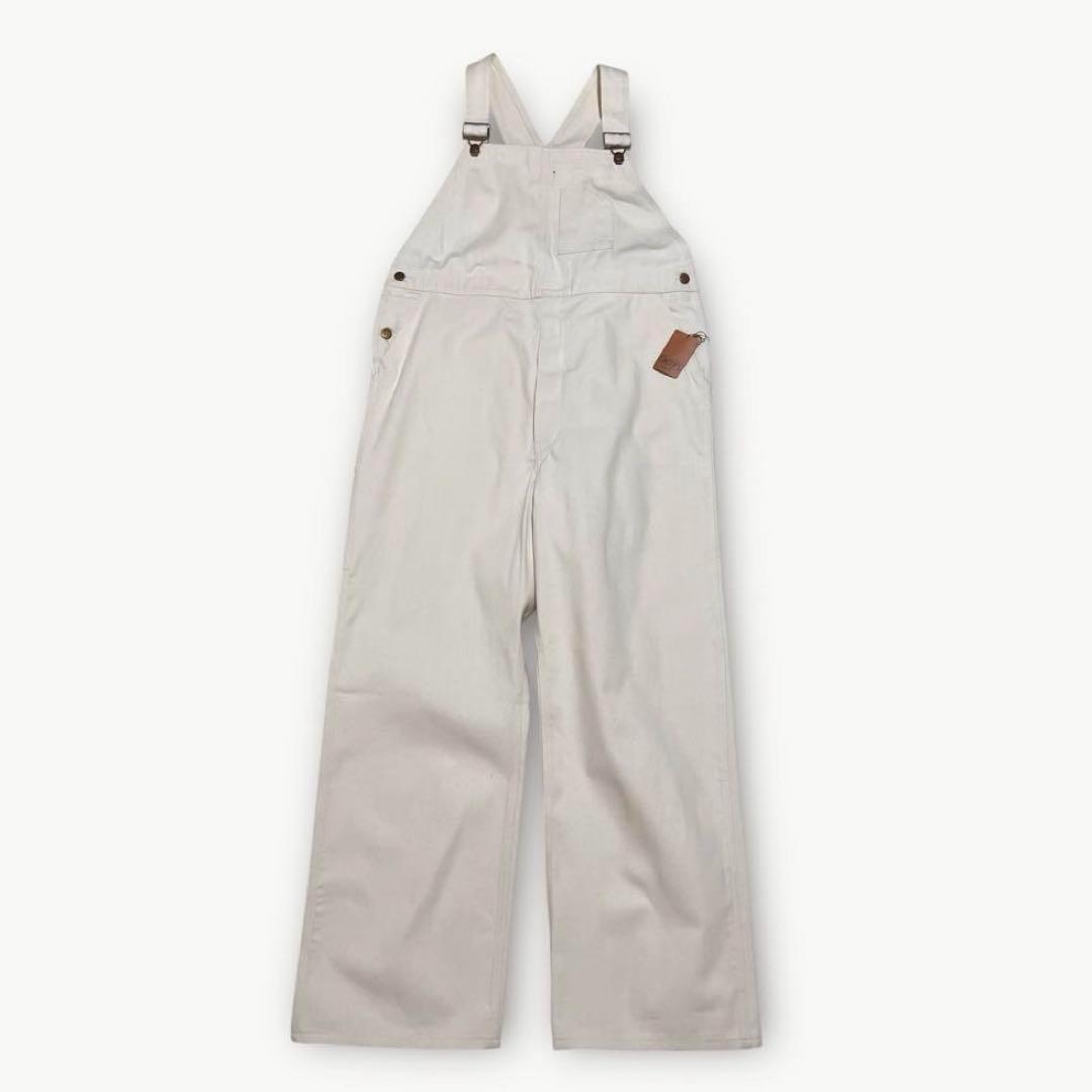 【新品未使用】アメリカンスミス　オーバーオール　USA製　キナリ　オーバーサイズ