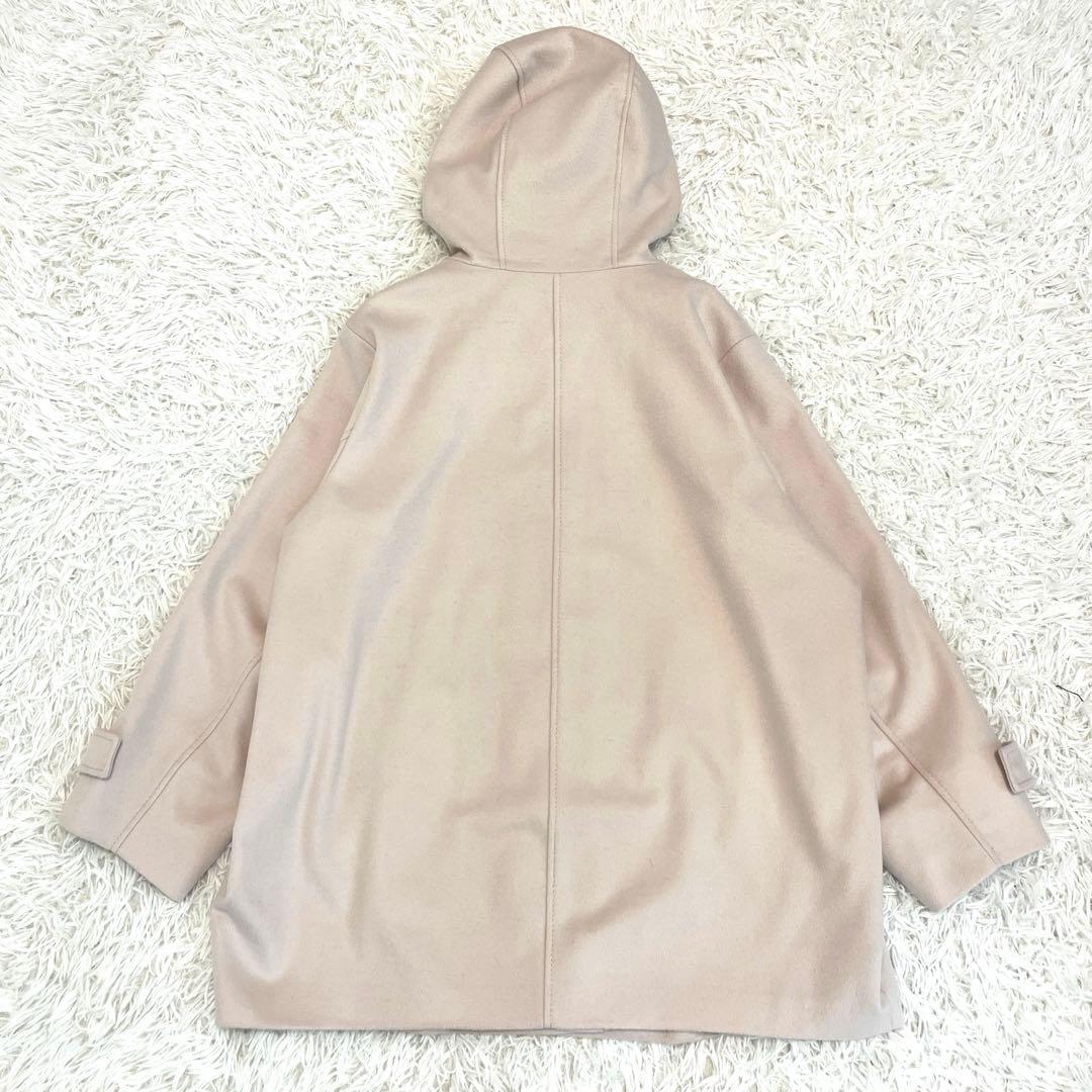 美品☆ 23区 ウールカシミヤビーバー フード付き ショートコート 44