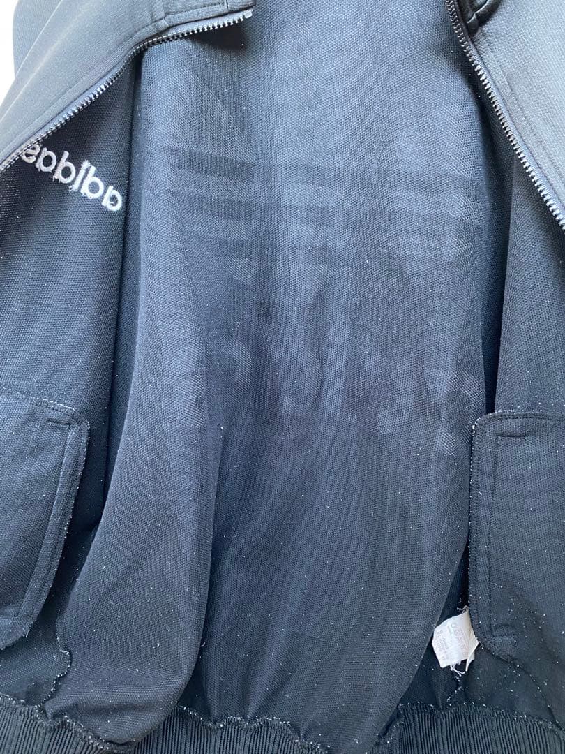 90s アディダス デサント製 セットアップ ジャージ XO 黒　ビッグロゴ