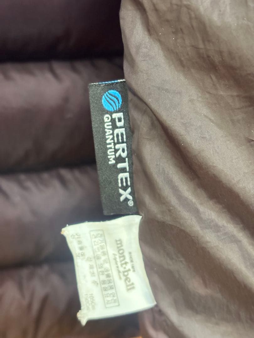 人気　mont-bell パープル　ダウンジャケットXLサイズ　防寒