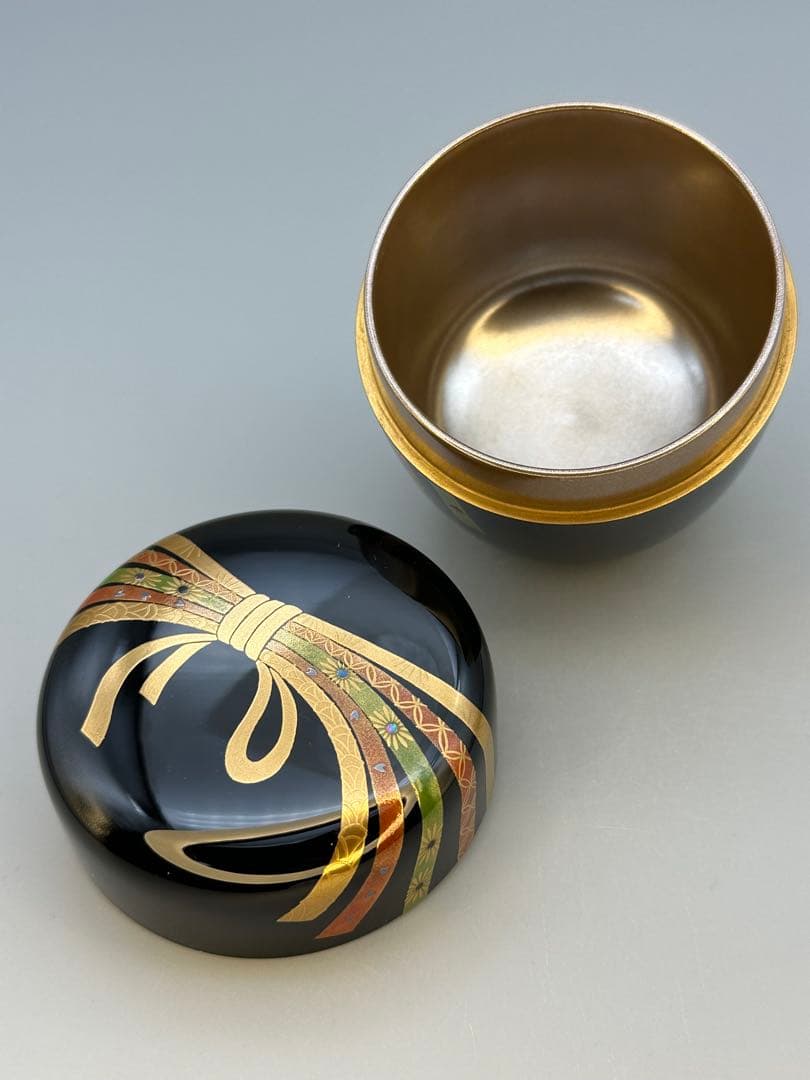 すーへー茶道具　棗　大多尾重則　熨斗蒔絵