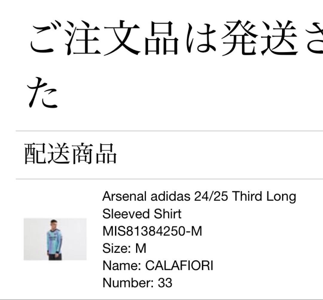 【正規品・タグ付き】アーセナルユニフォーム24/25 サードユニ カラフィオーリ