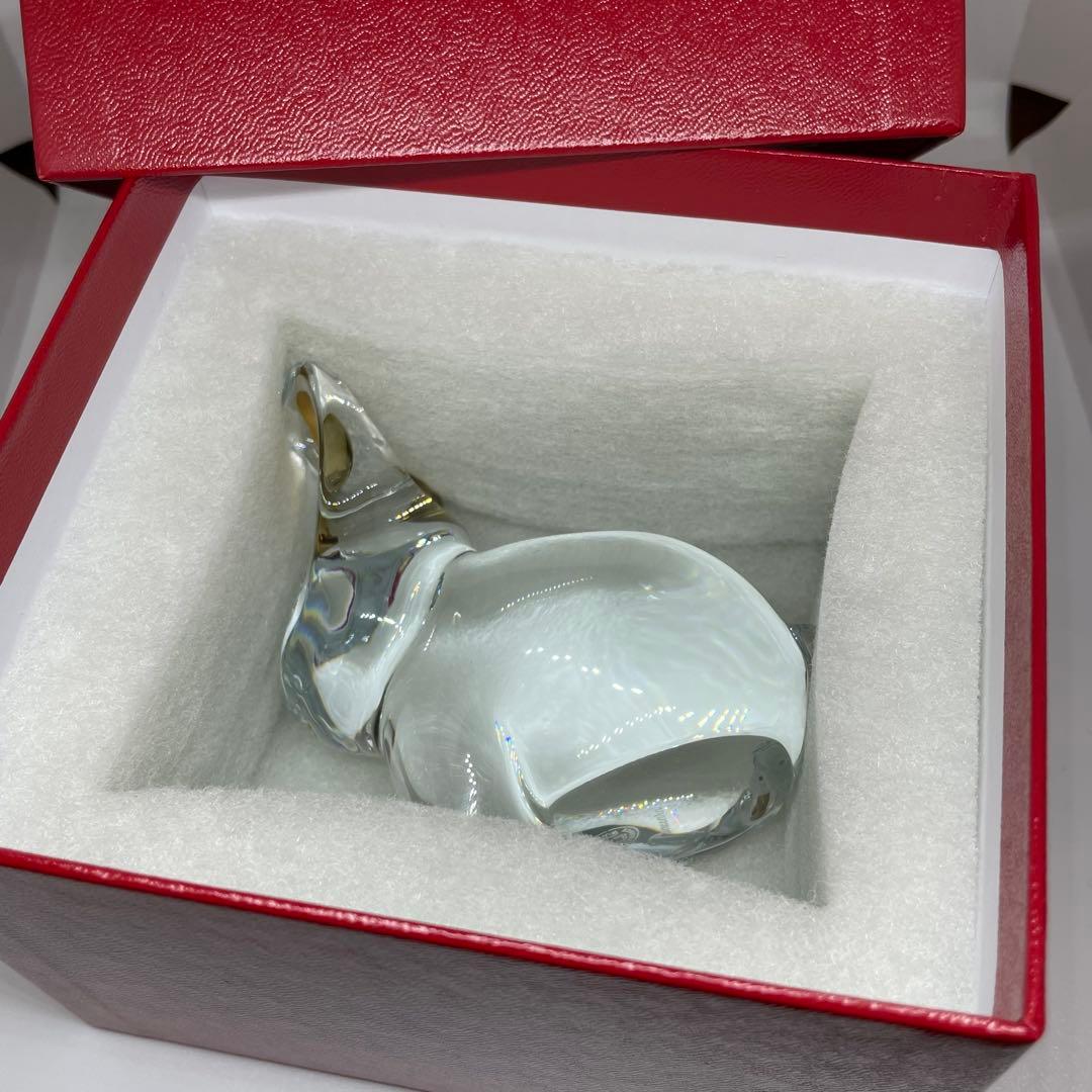 バカラ ミニマルズ うさぎ クリスタル 置物 箱付