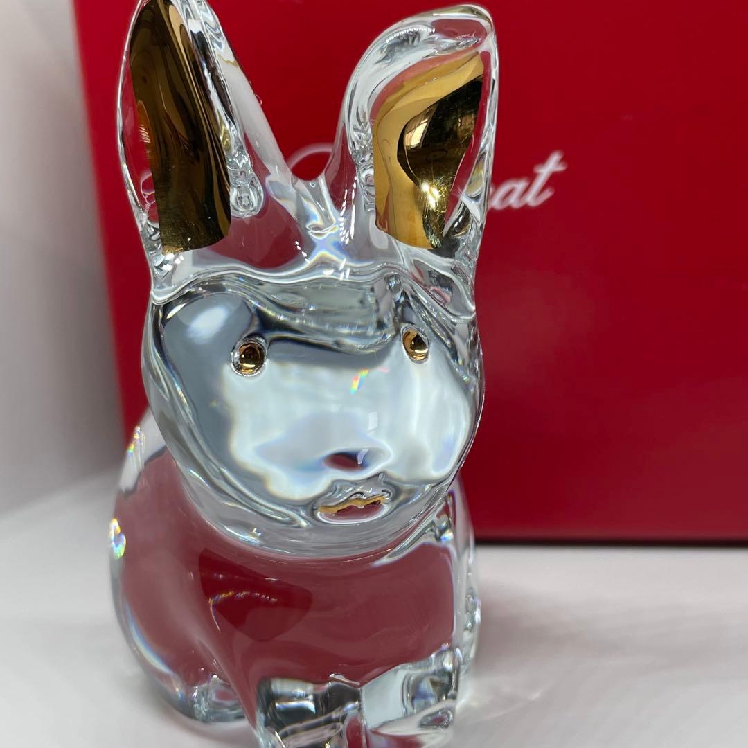 バカラ ミニマルズ うさぎ クリスタル 置物 箱付