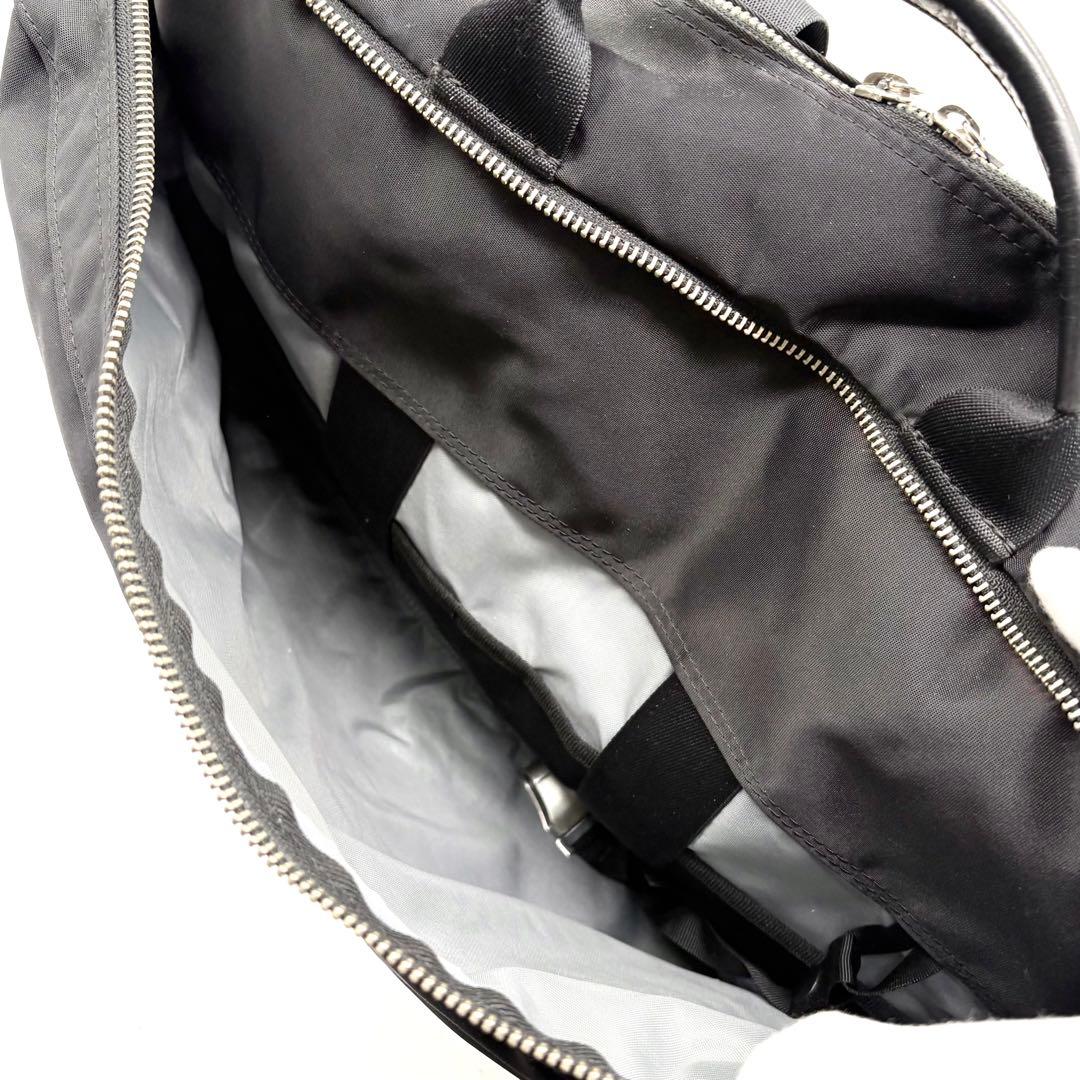 【美品】ポーター リフト 3way ビジネスバッグ リュック ナイロン ブラック