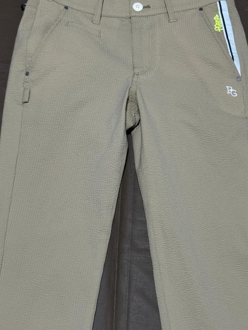 パーリーゲイツ ポリエステルサッカーストレッチパンツ サイズ0 新品