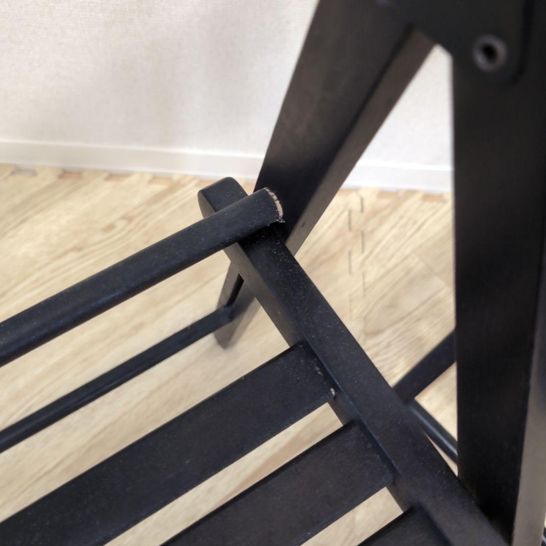 【IKEA イケア】FRÖSVI 木製 折りたたみイス ブラック×4脚