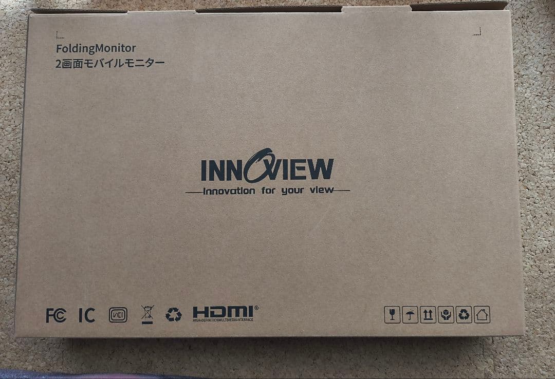 Innoview デュアルディスプレイ　モバイル 18.5インチ 折りたたみ式