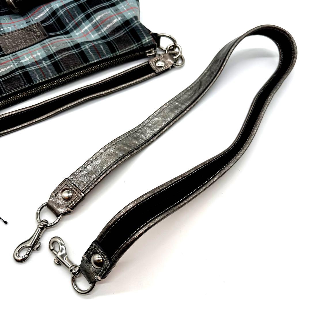 希少 Coach shoulder bag 2way check pattern