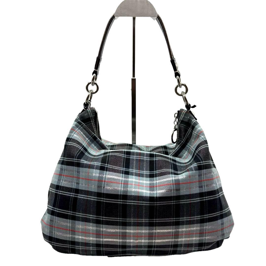 希少 Coach shoulder bag 2way check pattern