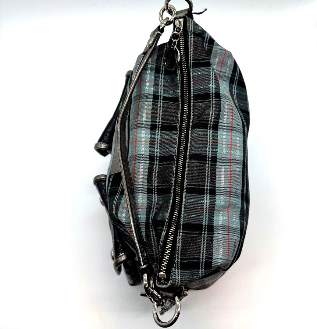 希少 Coach shoulder bag 2way check pattern