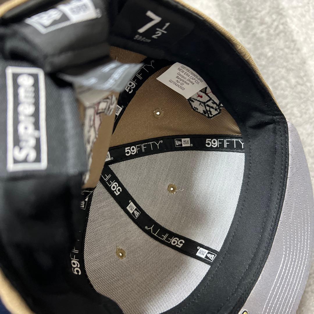 Supreme キャップ ベージュ