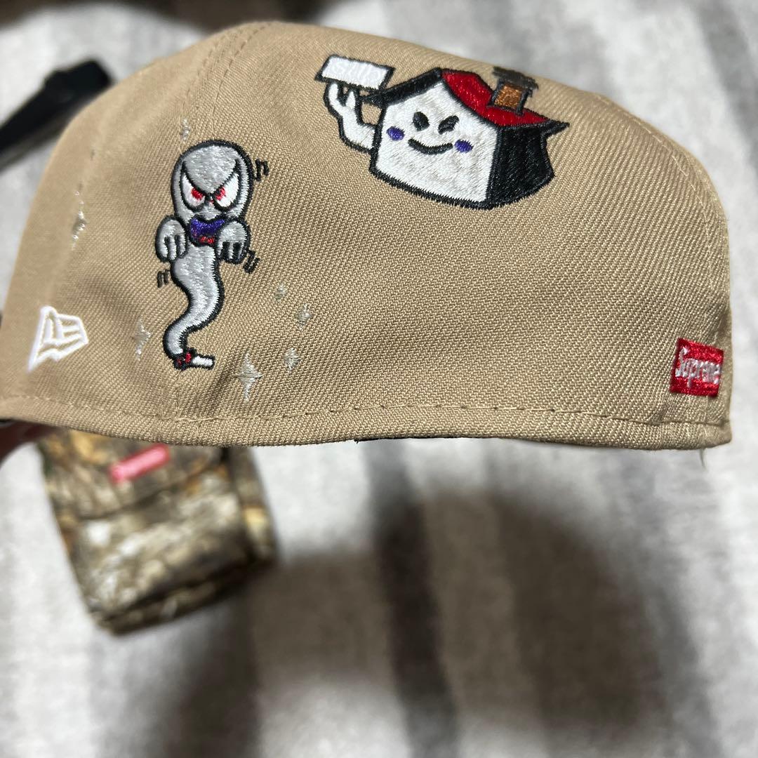 Supreme キャップ ベージュ