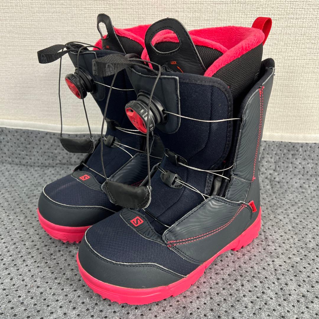 ２回使用 レディース 23cm SALOMON PEARL BOA ブーツ