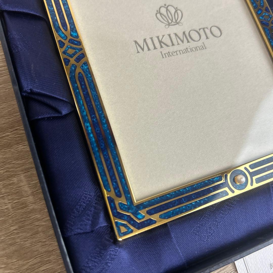 希少☆MIKIMOTOフォトフレーム クリスタルラッカー パール