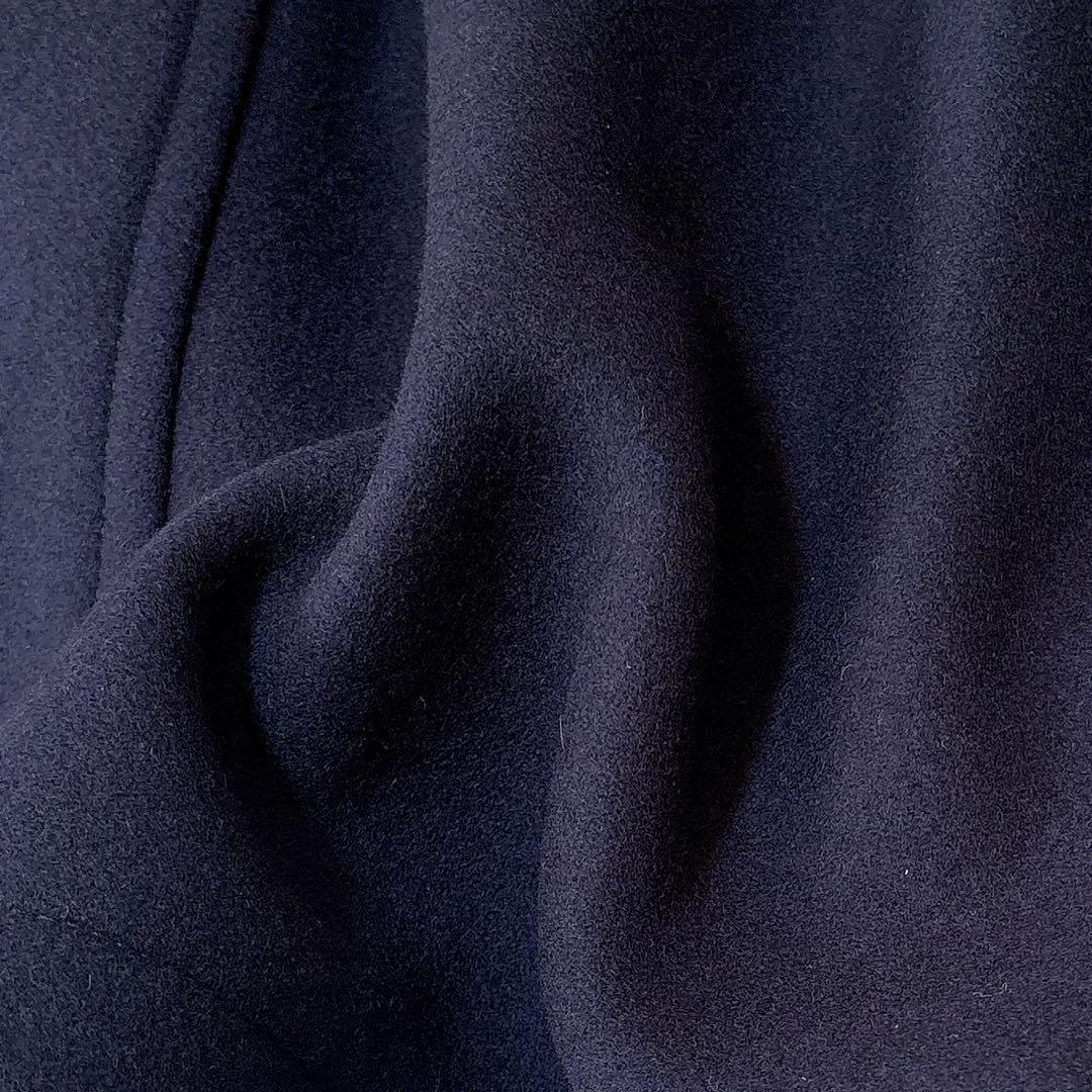 極美品 フレームワーク 23AW ロングPコート ダブルフェイス ゆったり 紺