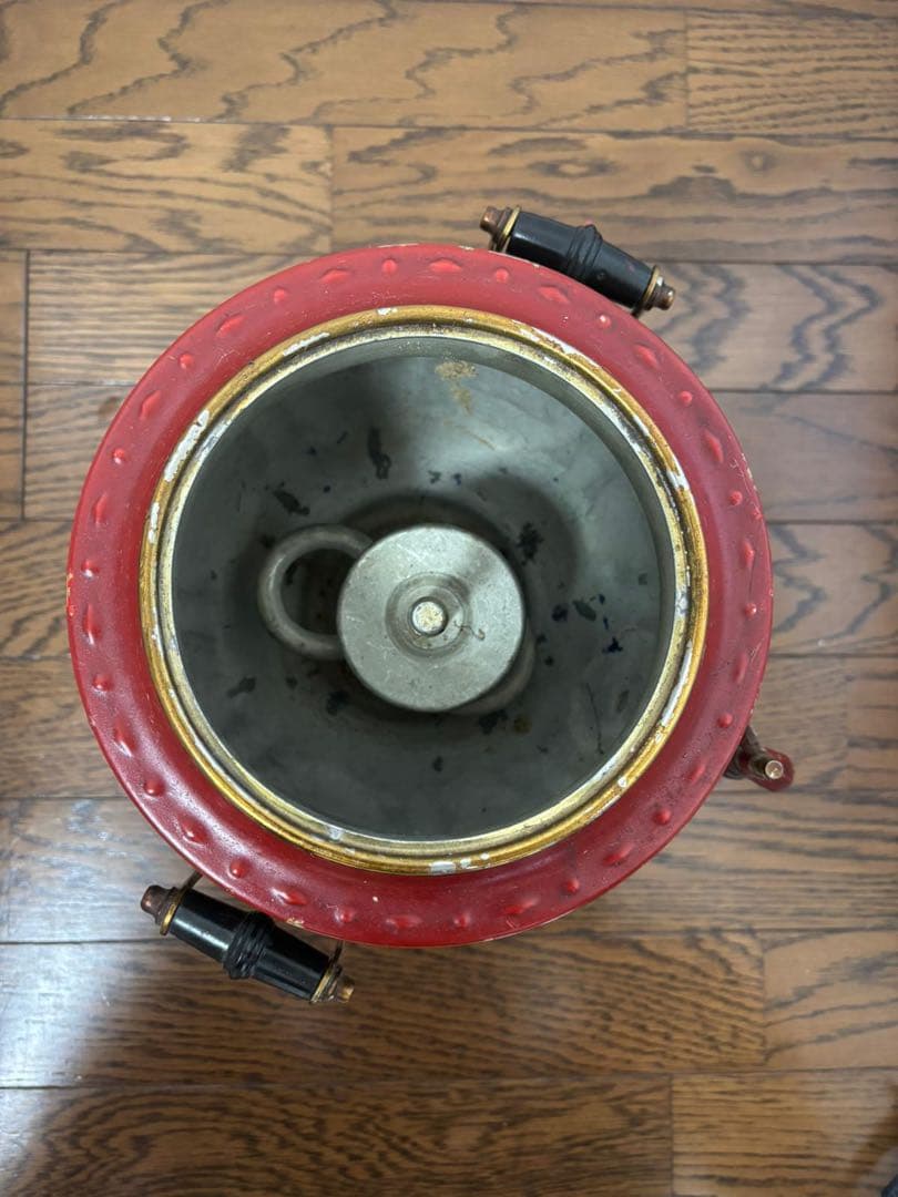 アンティーク サモワール 赤金装飾