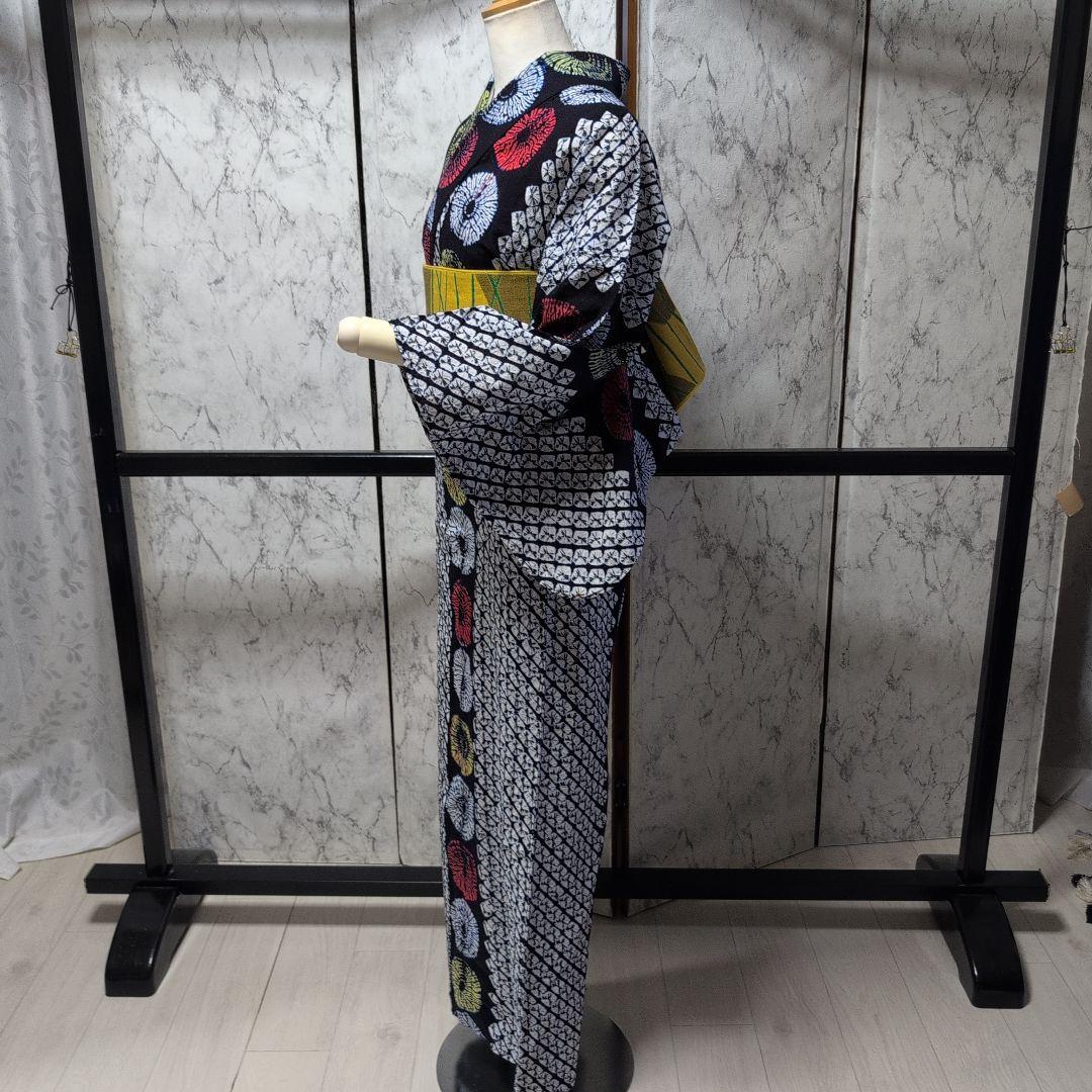 IaIachan様ご購入品高級有松絞り浴衣　花火柄 背当て、居敷き当て付き