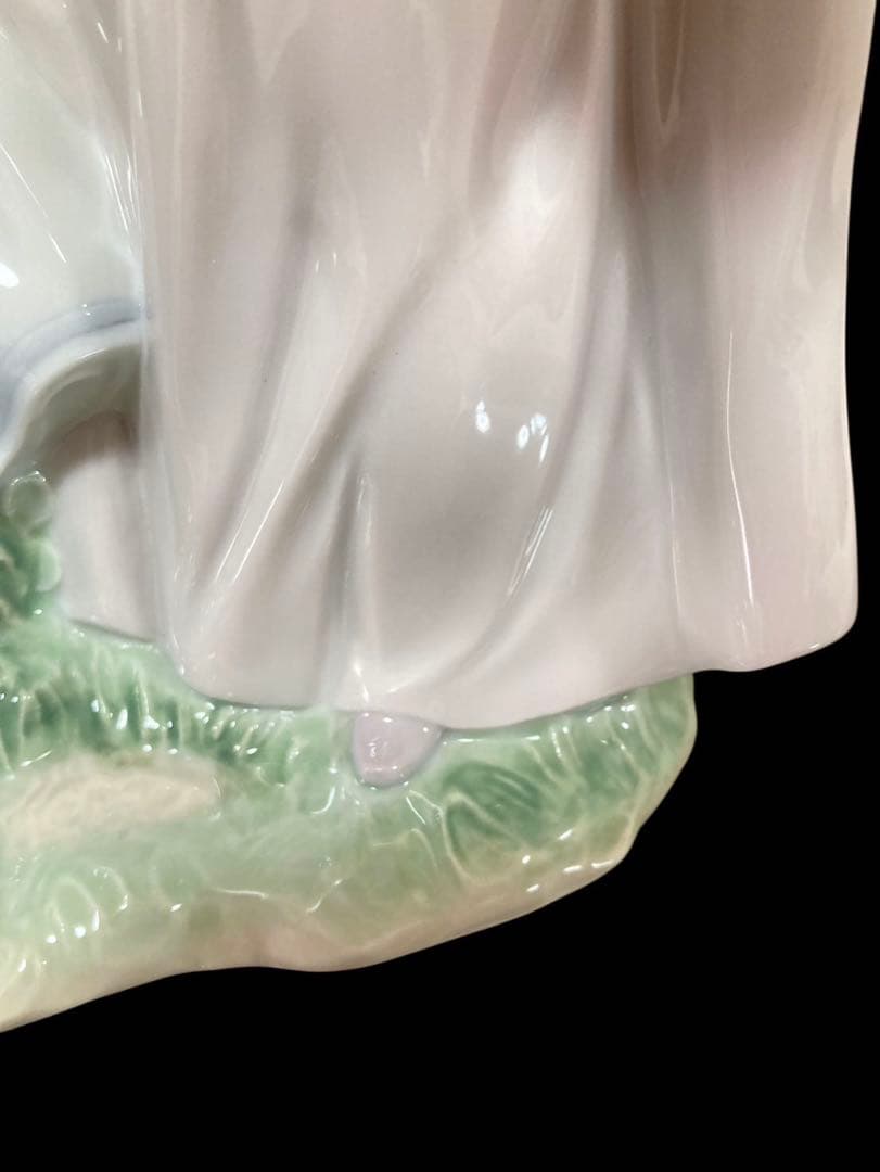 リヤドロ LLADRO 仲良しの2人 陶器人形 花と少女 置物(W)