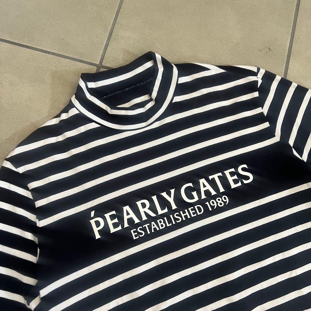 Pearly gates パーリーゲイツ　セットアップ　ボーダー　メンズ　ロゴ