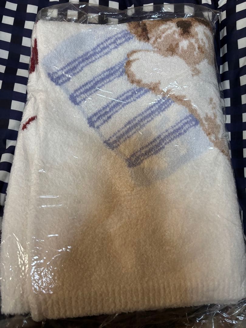 新品 ジェラートピケ シーズージャガードブランケット オフホワイト