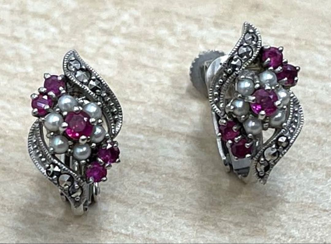 ⭐️SILVER シルバー ブローチ ペンダント イヤリング セット レディース