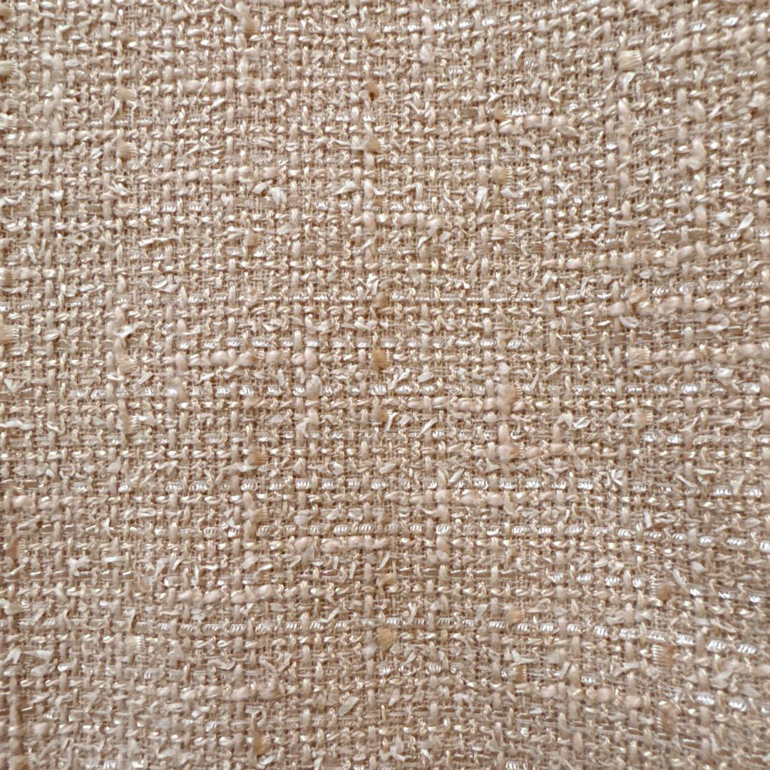 FOXEY ツイード 襟付き 半袖ワンピース 40 ベージュ 希少サイズ 上品