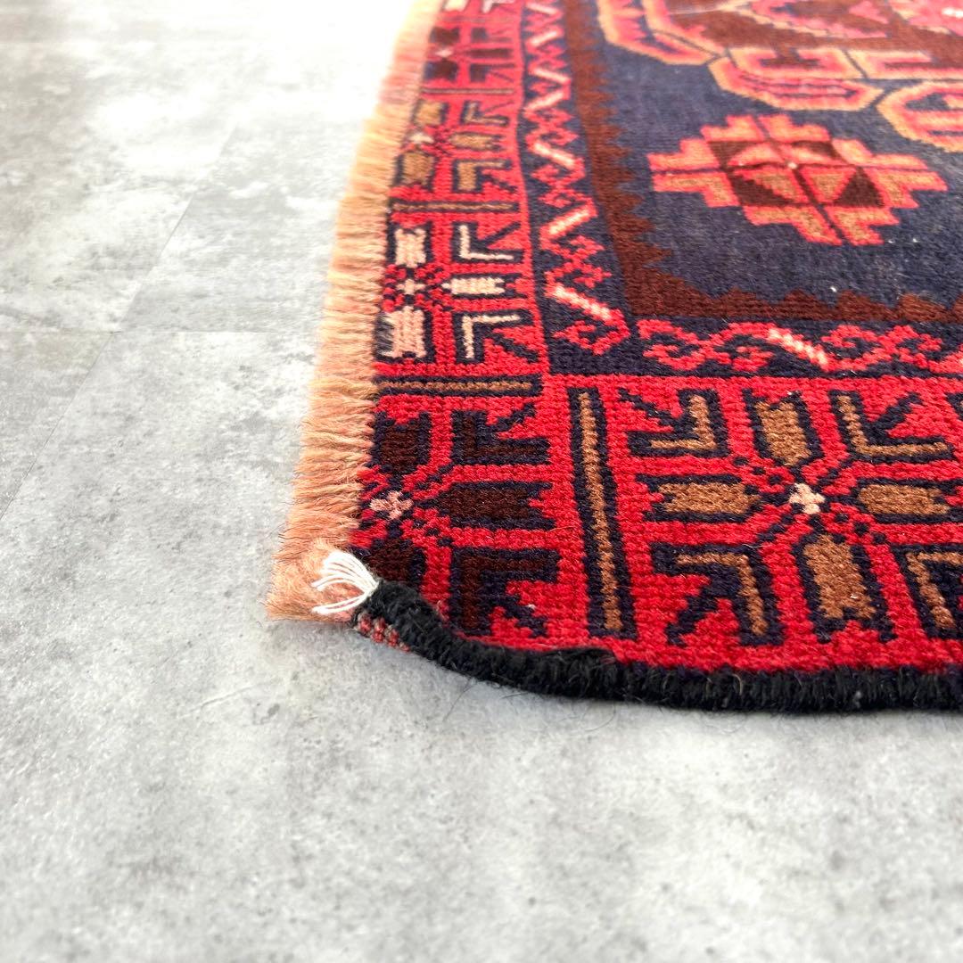 【1980's vintage】 バルーチ族 トライバルラグ